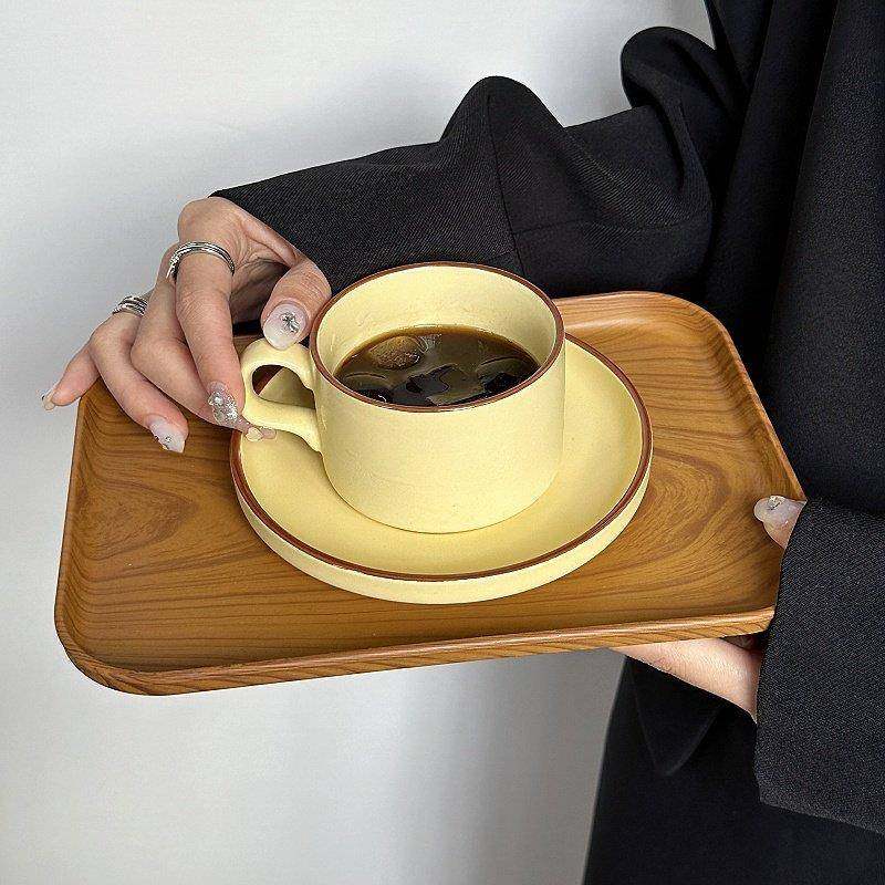 长方形彷木纹托 托盘ins风餐盘茶盘家用水杯收纳盘咖啡厅蛋糕盘子,淘宝优惠券,粉丝福利购,淘宝优惠卷