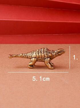 跨境侏罗纪卡通恐龙棘背龙黄铜摆件创意金属工艺品礼品桌面装饰