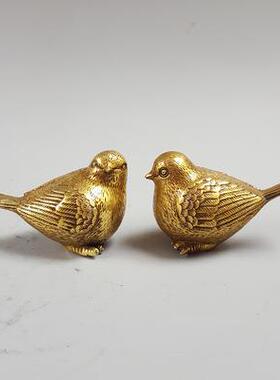 器工艺居品鸟纯铜家雀小铜小麻EBC雀摆件家装饰礼品古玩收藏杂项