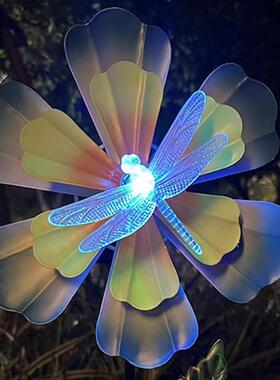 铁艺外太多款式组阳能旋转大风车花园院庭阳别墅露台布置装饰户地