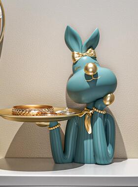 入户钥匙收纳摆件轻奢高级感门口鞋柜装饰品客厅玄关桌面乔迁礼物