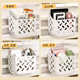 Multi-function storage wall-mounted basket for bedside in the dormitory, household debris storage rack, bathroom door storage basket