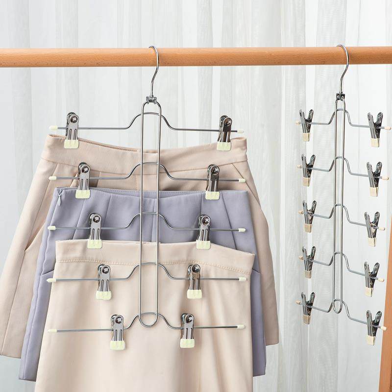 多功能衣架多层裙夹 裤架裤夹家用无痕裙架 收纳T裤子半身裙省空,淘宝优惠券,粉丝福利购,淘宝优惠卷