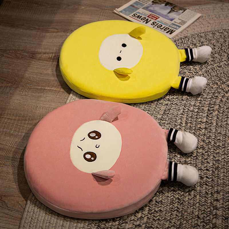 蛋仔派对玩偶蛋仔派对玩偶毛绒坐垫学生宿舍椅垫柔软屁股可爱垫子记忆棉可拆洗