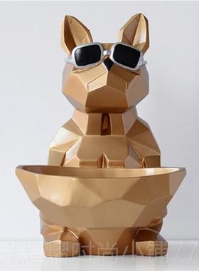 正品北欧法斗纳装饰收摆件创意客厅茶进门多口功能遥控器钥匙几收