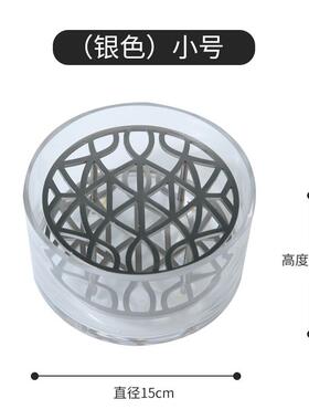 高档件北欧轻奢黄铜玻璃花器花瓶客厅创意水培明水养透插花摆器装