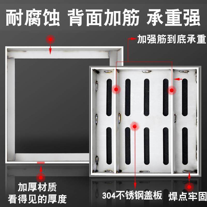 304不锈钢井盖排水沟盖板下水道盖板格栅雨水篦子方形地漏盖板,淘宝优惠券,粉丝福利购,淘宝优惠卷