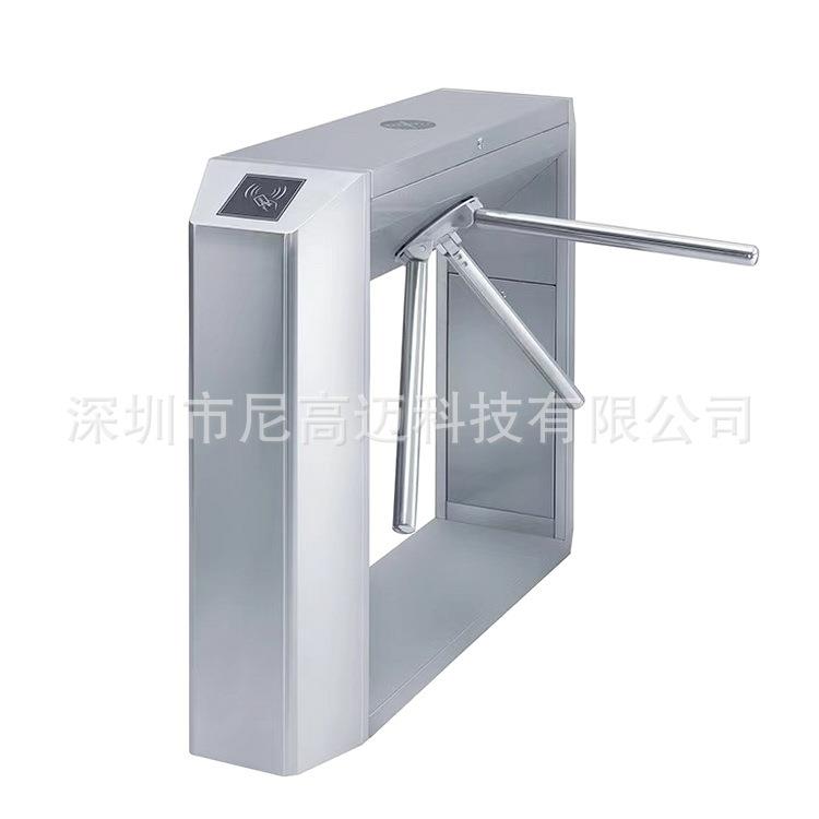 Construction site access card three-roller gate 304 stainless steel access control attendance channel turnstile two-way bridge type rolling gate