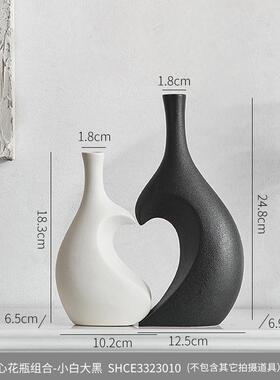 正品花瓶摆件客厅插花艺级感家居电视柜玄餐桌轻高奢高档关端术装