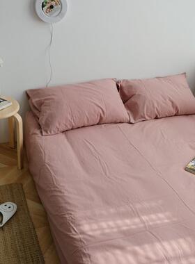 月亮睡了~单品床单纯棉水洗棉床罩100单双人学生宿舍民宿公寓