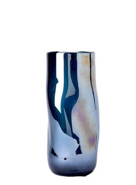 大千新品 创意玻璃果盘花器 现代简约收纳盘 酒柜软装工艺品摆件