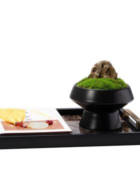 中式客厅茶具几装盘饰摆件轻新奢高端托茶组合样板PZ1216间设计搭