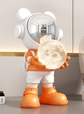 创意宇航员树脂摆件家居客厅电视柜入户玄关酒柜乔迁装饰儿童礼物