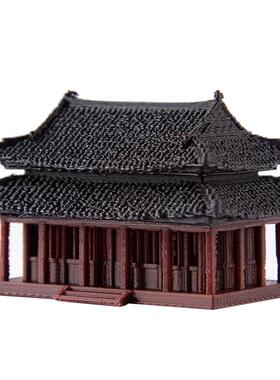 精品假山盆景摆件吸水石上水石古典建筑楼阁凉亭连廊小屋树脂摆件