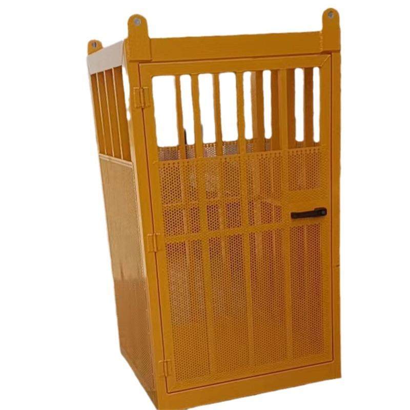 高空载物吊篮 60度可旋转内外开门 吊车施工吊篮 - 图3