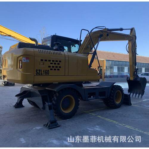 大型轮式挖掘机工程挖土机 建筑施工挖坑用挖机 外贸出口 - 图0