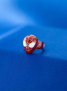 周边 漫威 蜘蛛侠 彼得帕克 面具 戒指 指环潮流时尚个性酷炫礼物