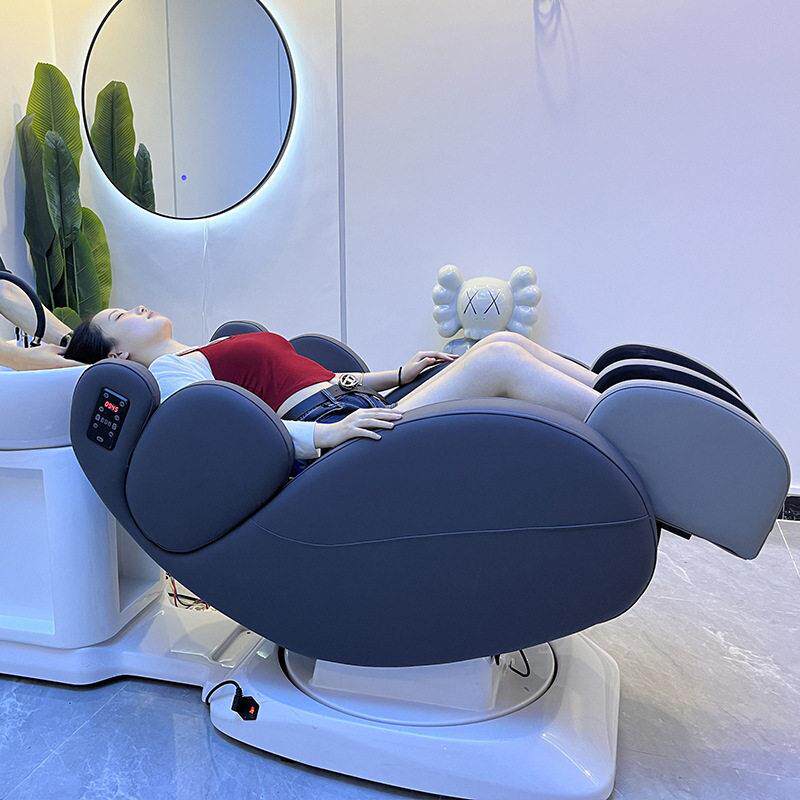 Intelligent electric massage hair care chair multi-functional rotating shampoo bed beauty shop hair salon scalp care chair Xinsheng