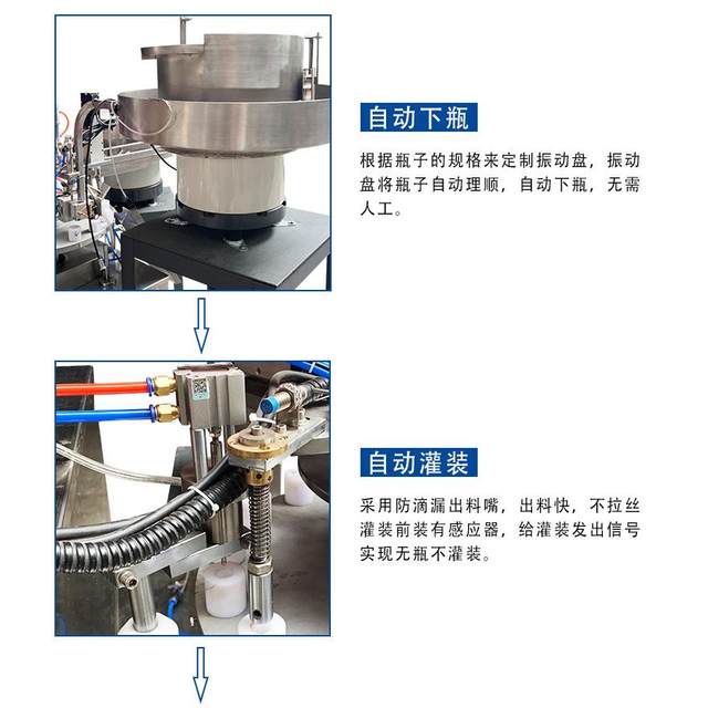 Fully automatic filling and capping machine eyelash glue lip shaft nail polish mosquito repellent liquid oral liquid filling machine Guangzhou