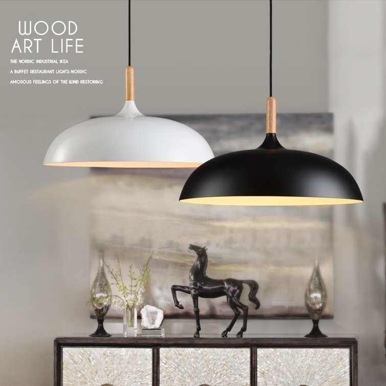 北欧现代火锅店创意个性餐厅简约锅盖复古奶茶店日式实木单头吊灯,淘宝优惠券,粉丝福利购,淘宝优惠卷