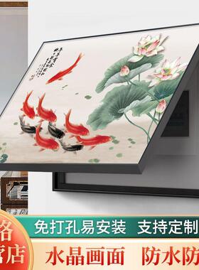 新中式电表箱装饰画现代饭厅配电箱遮挡装饰画简约电箱遮挡装饰画