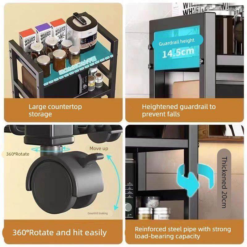 厨房置物架落地多层菜架子蔬菜收纳架家用多功能锅架零食储物架子,淘宝优惠券,粉丝福利购,淘宝优惠卷