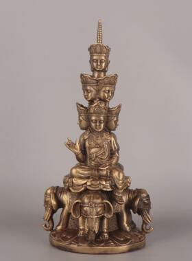 杨铜记 铜普贤 铜普贤 峨眉山十方普贤菩萨 铜工艺品