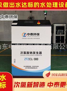 中泰牌次氯酸钠发生器  自来水厂 投加氯次氯酸钠发生器