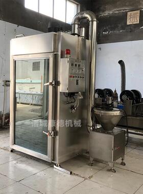 豆干烘干上色烟熏炉五香鱼熏鱼设备红肠蒸煮烘烤烟熏上色烟熏炉