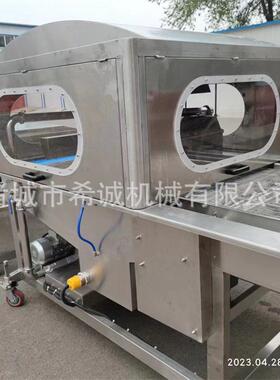 全自动巴旦木巧克力涂层机 糖葫芦裹糖设备 威化饼干淋浆机厂家