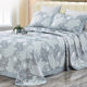 Natural pure bamboo fiber mat three-piece set for summer double-person machine washable ice silk soft mat sheet thickened machine washable