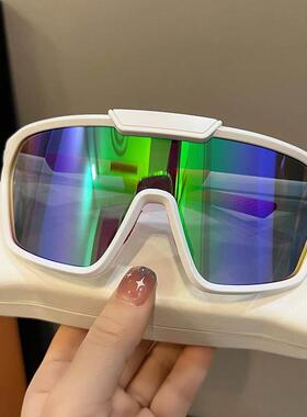 欧美大框户外骑行防风遮阳太阳眼镜男女登山滑雪运动抗UV太阳眼镜