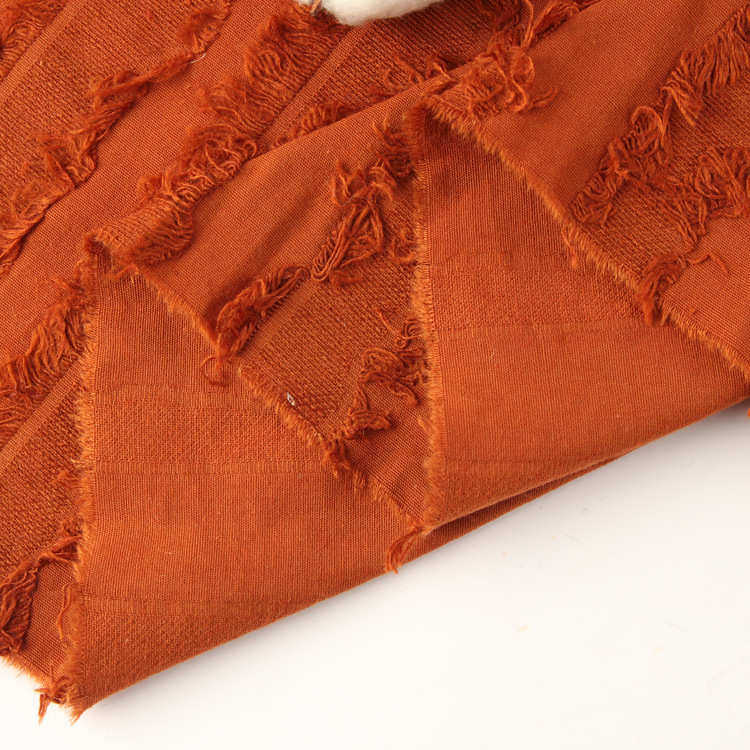 亚麻棉提花布料 麻棉流苏提花 复古时装流苏裤装连衣裙棉麻布料,淘宝优惠券,粉丝福利购,淘宝优惠卷