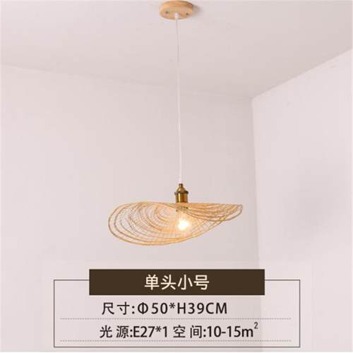 中艺式竹编吊灯茶室楼梯YE471间墅别楼梯组合长吊灯竹灯具竹编工 - 图0