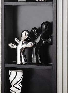 示书样间房桌面摆件组合展柜书柜板子书架软装饰品轻奢高档脚丫轻