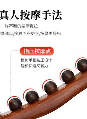 脖子按摩器颈椎颈部肩膀不求人推背神器斜方肌经络疏通后背部工具