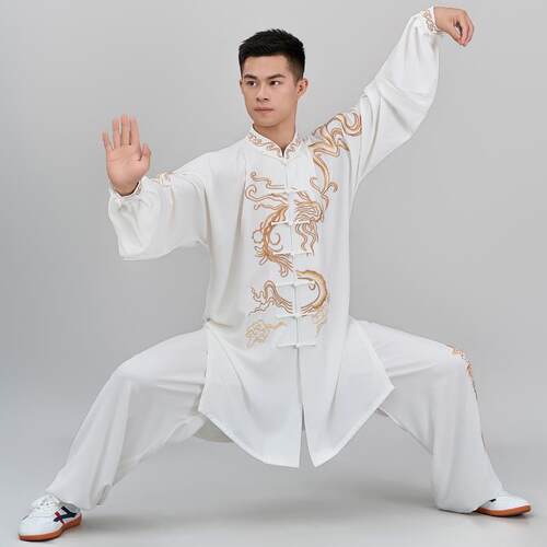 新款恋太服极新款刺绣太极垂服绣花表演服武术春练功服男女款秋季 - 图1