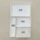 Simple household drawer built-in partition storage box desk cabinet sorting box cabinet multi-function storage box