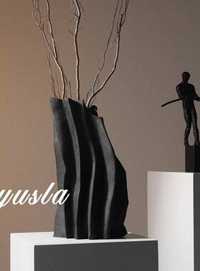 墅简约客厅茶插干花瓶餐厅ASV吧台柜花器别几样板间酒店摆件装饰