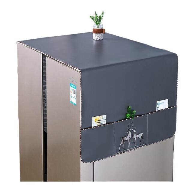 Refrigerator top cover cloth dustproof cover drum washing machine cover waterproof oilproof microwave oven single and double four-door refrigerator cover towel