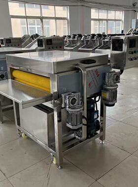 双层毛刷粽叶清洗机 白果叶箬竹叶刷洗机 全自动循环水洗叶机