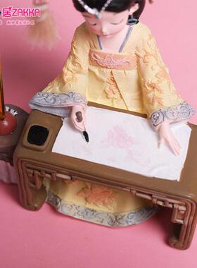 古装汉服女孩小摆件宫廷古风娃娃少女心卧室装饰品送女友生日礼物