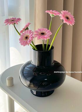 采购产品绿色大肚玻璃花瓶装饰品，客厅插花装饰装饰品，简单的风