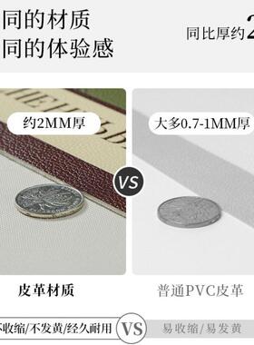 小茶几圆桌桌布美式感轻奢氛围感圆形桌垫皮革免洗防水防油居家