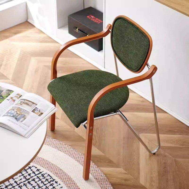 法式实木餐椅家用高级靠背餐桌凳中古侘寂风艺术软包扶手书桌椅子,淘宝优惠券,粉丝福利购,淘宝优惠卷