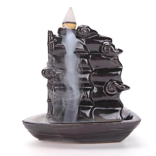 Factory direct sales creative backflow incense burner backflow incense sandalwood ceramic incense burner ornaments available
