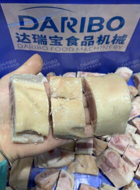 *冷冻鸡边腿切块机 工厂用猪蹄肋排锯块设备 4根锯条切五段设备