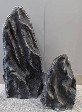 仿真石头造景假石头玻璃钢浪石石户外庭院花雪园饰装岩枯仿真石头