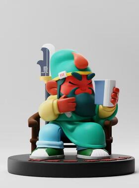 关公潮玩摆件关公文创手办桌面摆件创意家居装饰潮流艺术收藏品