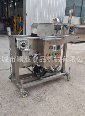 200型巧克力涂层机 法棍面包片上浆机提拉米苏裹可可粉上浆机设备